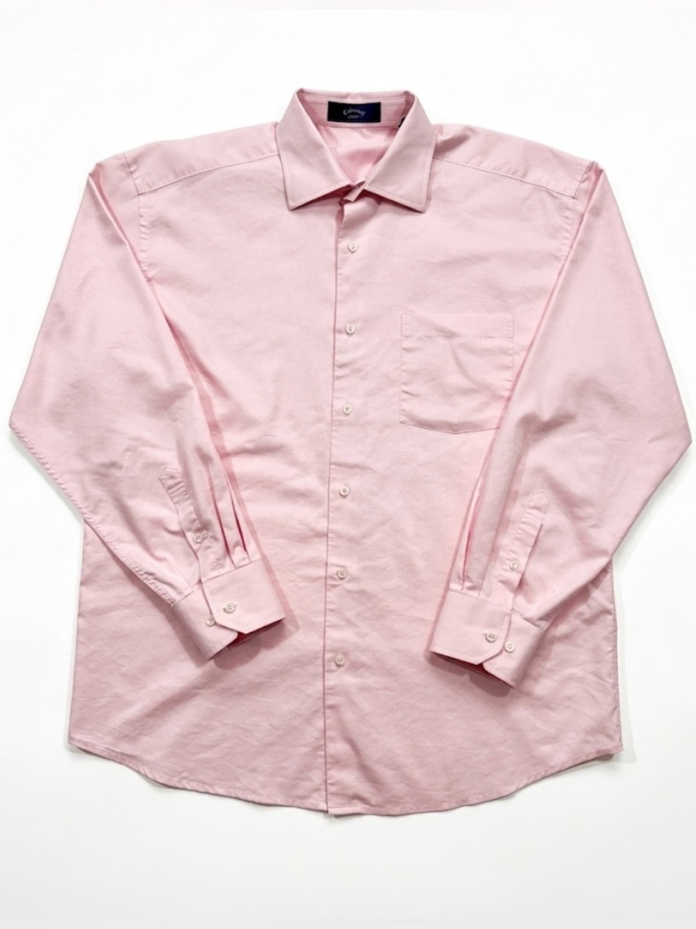 Callaway Classic Men's Long-Sleeve Button-Down Shirt L Club House Casual Pink